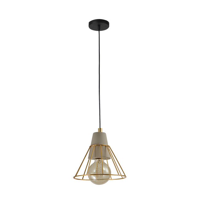 QUVIO Hanglamp beton en staal prismavormig quv5097l-gold 1395209 large