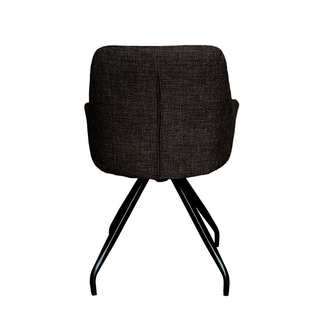 Livingfurn eetkamerstoel duke ebony - 2 stuk 2658032 large