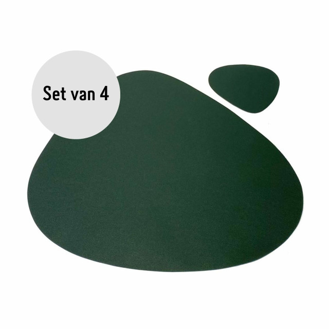 Krumble Placemat set design 4 stuks groen 2351848 large