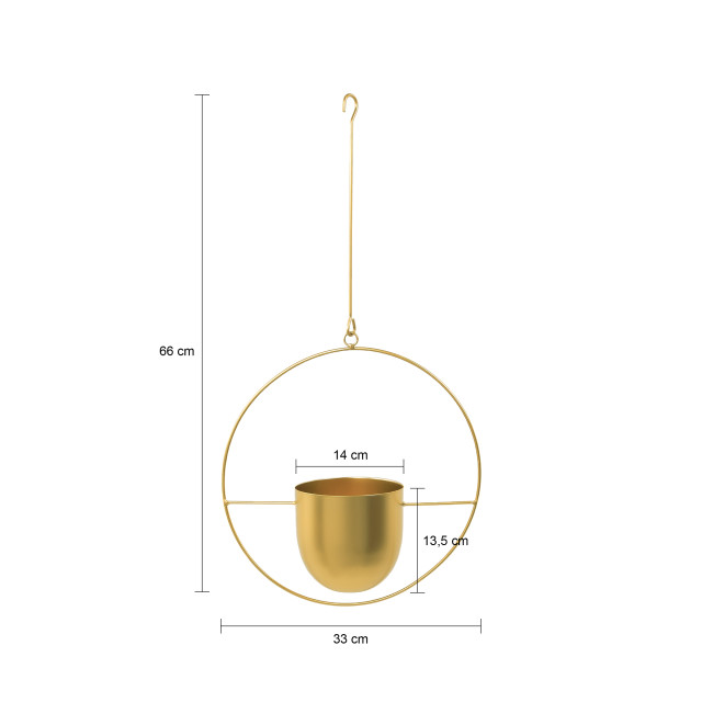 QUVIO Hangende bloempot metaal - 2596038 large