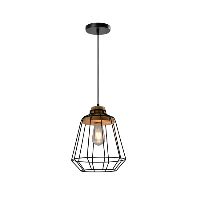 QUVIO Hanglamp met metalen frame quv5155l-black 1538512 large