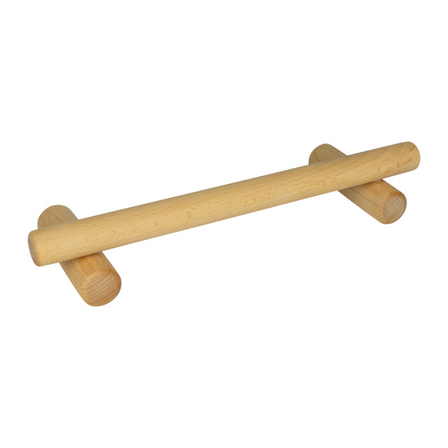 QUVIO Houten kledingrek stang hout 30 cm bruin 1973326 large