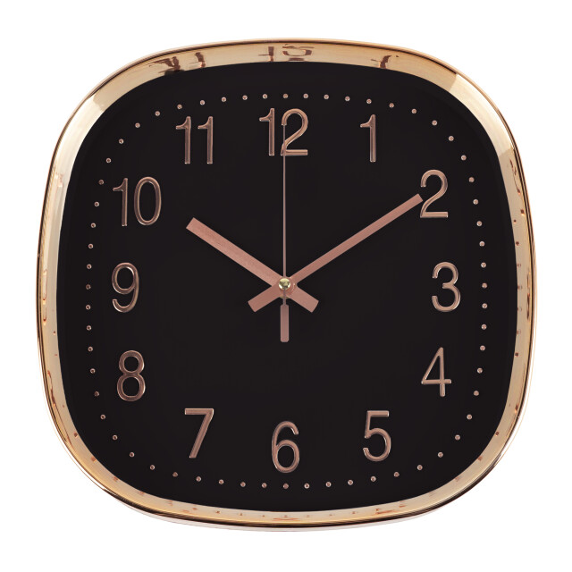 QUVIO Wandklok 30 cm en zwart 2026887 large