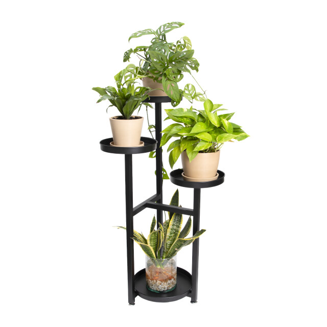 QUVIO Plantenstandaard voor 4 planten metaal - 2764601 large