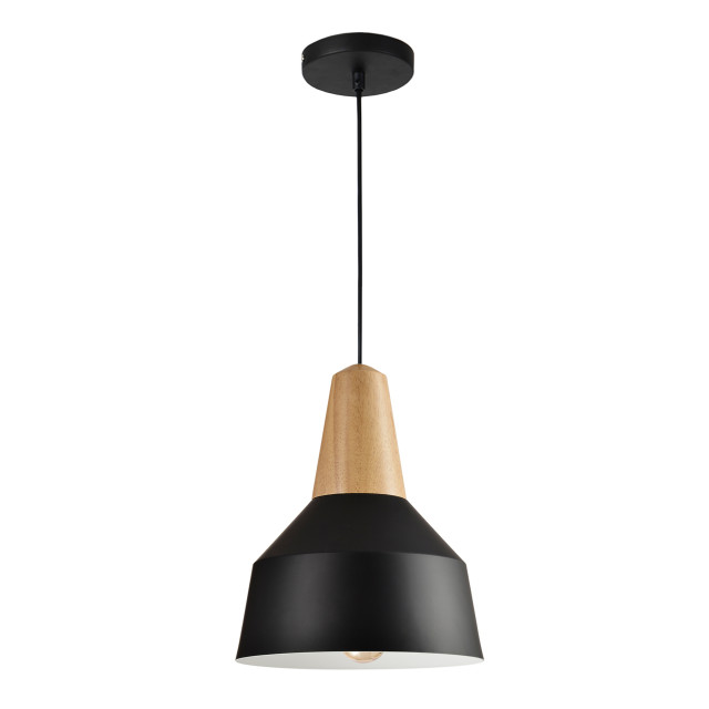 QUVIO Hanglamp met metaal en aluminium quv5067l-black 1395191 large