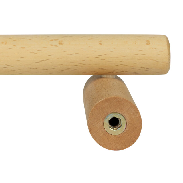 QUVIO Houten kledingrek stang hout 30 cm bruin 1973326 large