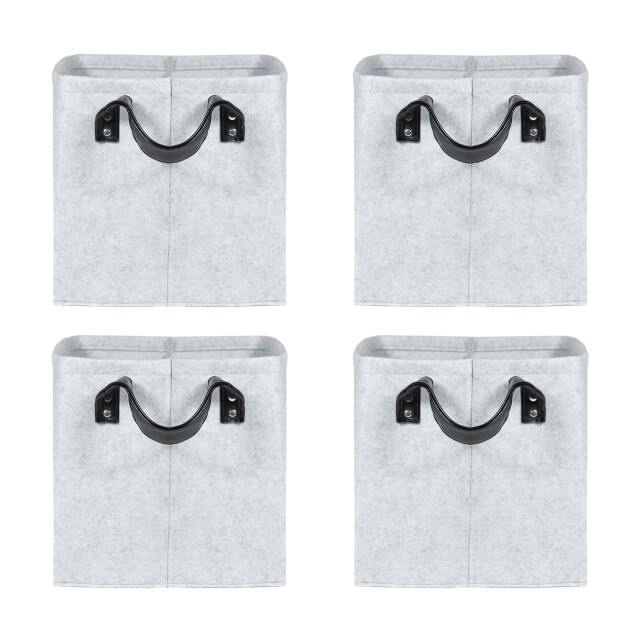 QUVIO Opbergmand vilt - set van 4 2334122 large