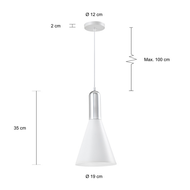 QUVIO Hanglamp langwerpig quv5119l-white 1540298 large