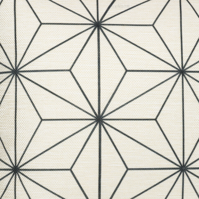 QUVIO Kussenhoes met ster patroon, 45 x 45cm zwart / 1524384 large