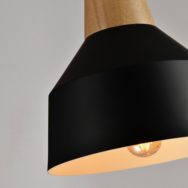 QUVIO Hanglamp met metaal en aluminium quv5067l-black 1395191 large