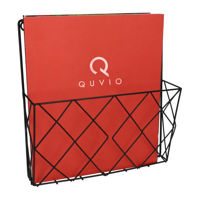 QUVIO Tijdschriften organizer wand 25 x 26 cm metaal - 2172980 large