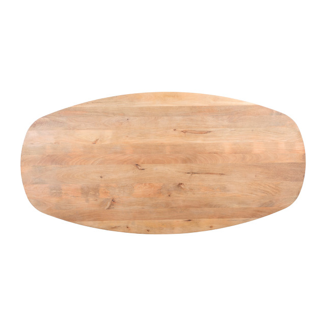 Lewis & Loft Eettafel luna – fsc®-gecertificeerd mangohout – deens ovaal – 220 x 110 cm – naturel 2927796 large