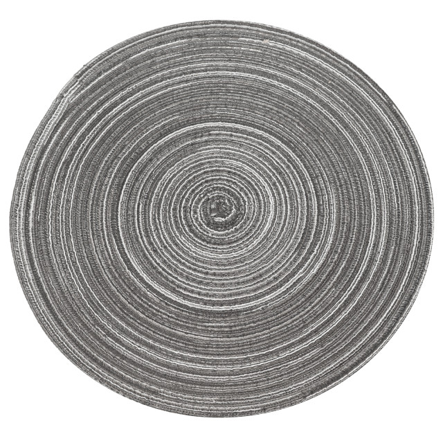 Krumble Placemat rond zilver/ set van 4 2619219 large