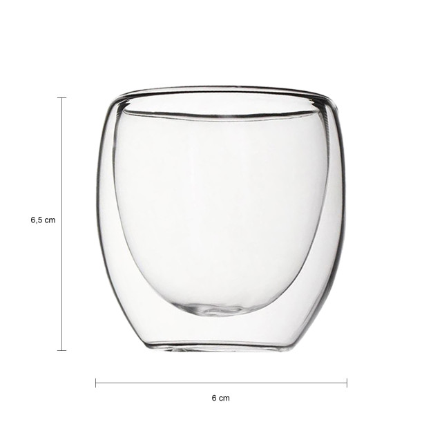 Krumble Espresso glas dubbelwandig set van 6 1999882 large