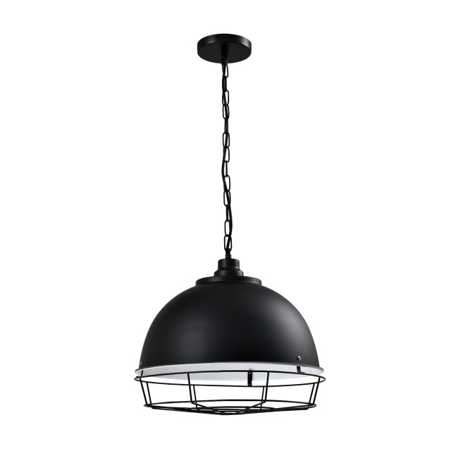 QUVIO Hanglamp rond met metal frame quv5131l-black 1538245 large