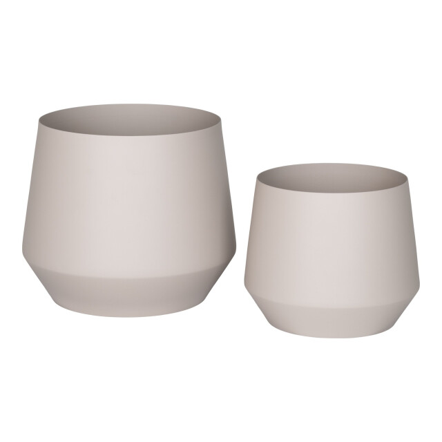 QUVIO Bloempotten – set van 2 – metaal – 2927295 large