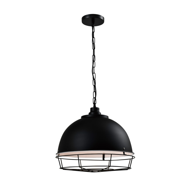 QUVIO Hanglamp rond met metal frame quv5131l-black 1538245 large