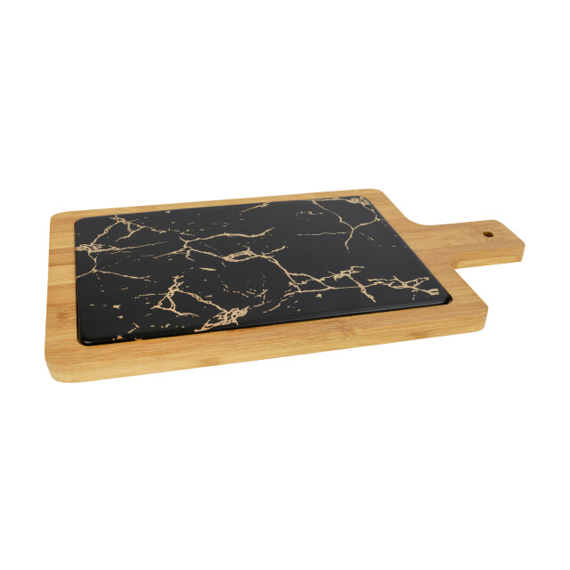 Krumble Serveerplank hout en marmer look - 1716599 large