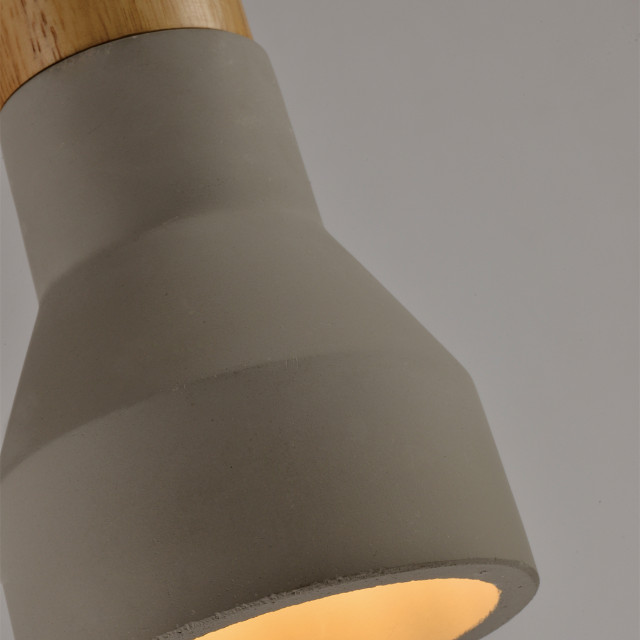 QUVIO Hanglamp hout en beton quv5047l-grey 1395194 large