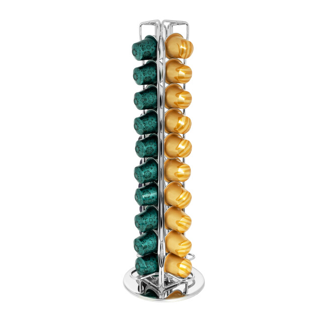 QUVIO Koffiecups standaard voor nespresso rond 40 capsules chroom 1849002 large