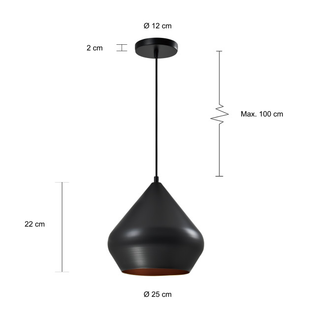 QUVIO Hanglamp quv5161l-black 1538520 large