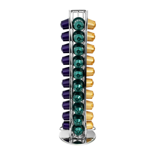 QUVIO Koffiecups standaard voor nespresso rond 40 capsules chroom 1849002 large