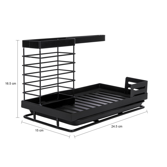 QUVIO Keuken / aanrecht organizer – metaal - 2912798 large