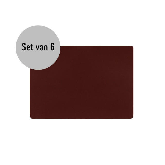 Krumble Placemat pu leer bordeaux set van 6 2619200 large