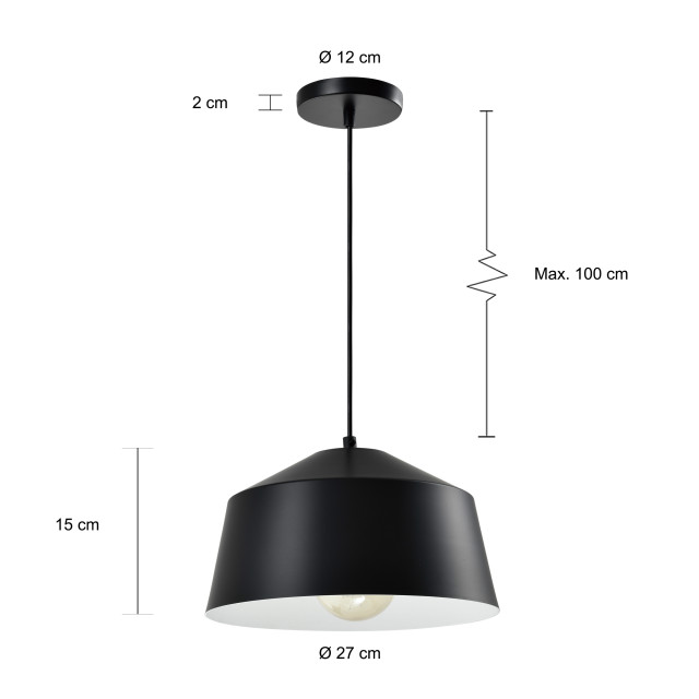 QUVIO Hanglamp quv5163l-black 1538249 large