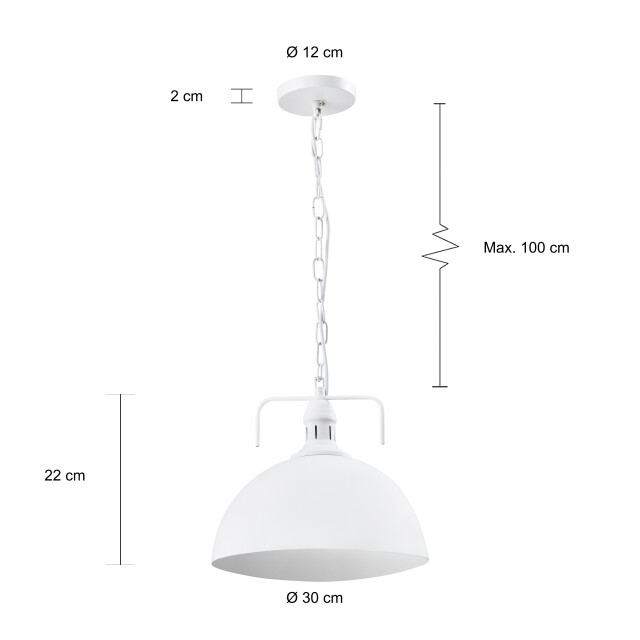 QUVIO Hanglamp rond quv5178l-white 1538524 large