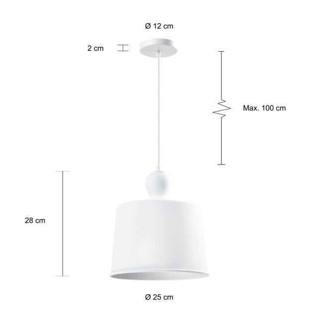 QUVIO Hanglamp rond quv5148l-white 1540318 large