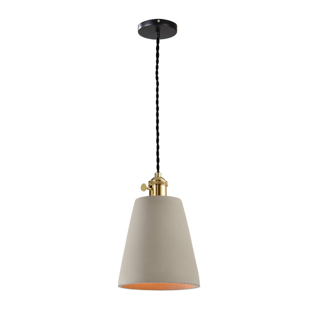 QUVIO Hanglamp beton langwerpig quv5094l-grey 1395206 large