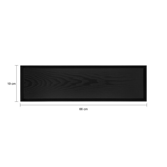 QUVIO Dienblad decoratief rechthoekig 66 x 19 cm hout - 2312605 large