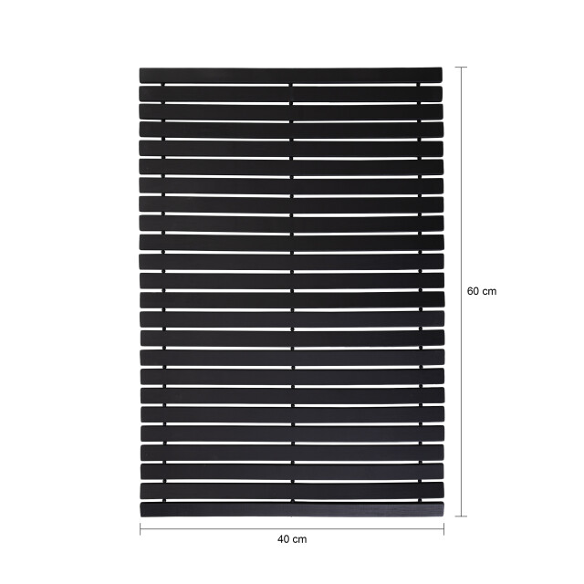 QUVIO Badmat / douchemat – 60x40cm – hout – 2912797 large
