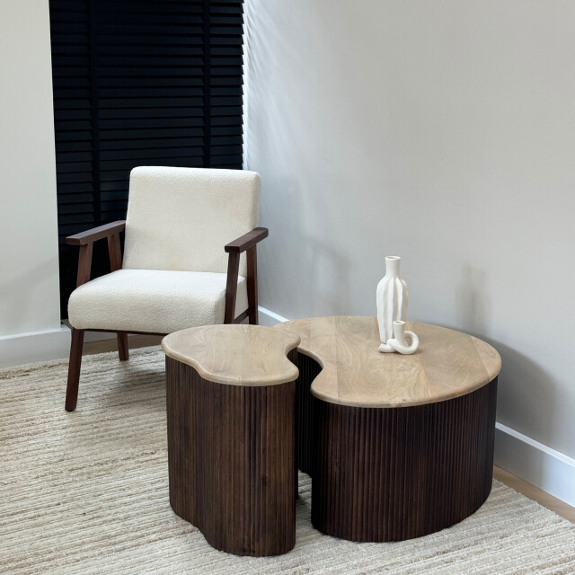 Lewis & Loft Fauteuil loïs – acacia hout – 2932980 large