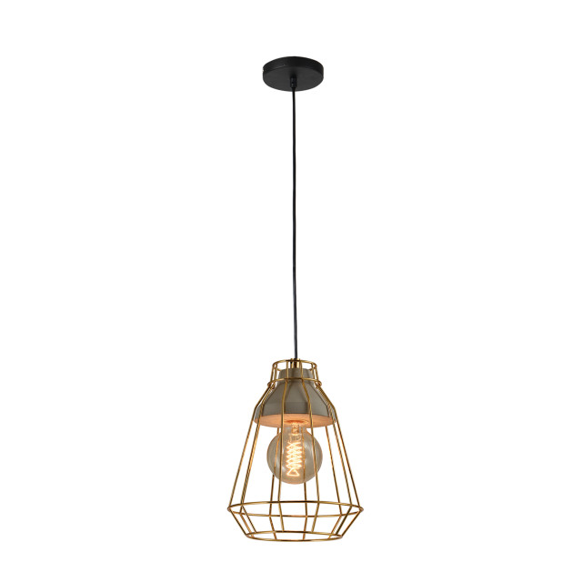 QUVIO Hanglamp beton en staal quv5096l-gold 1395208 large