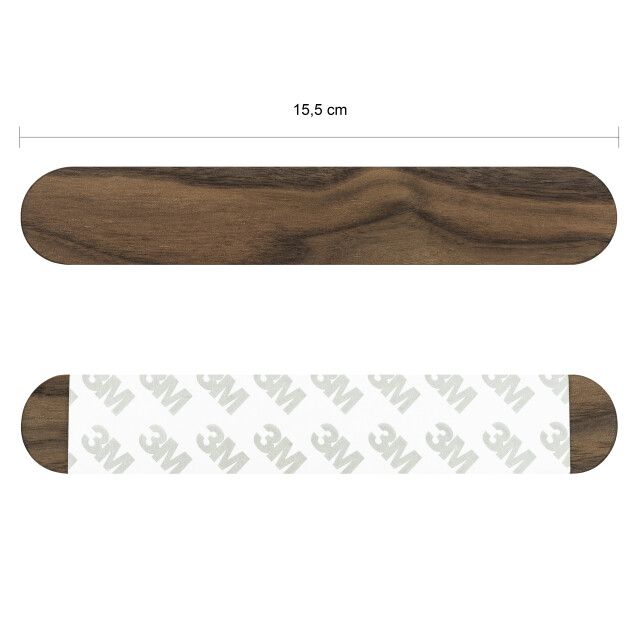 QUVIO Magnetische wand sleutelhouder hout donker 15,5 cm 1551081 large