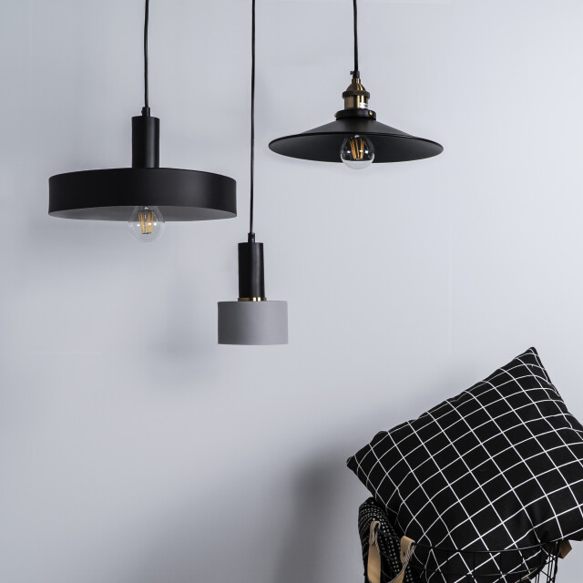 QUVIO Hanglamp aluminium quv5089l-black 1395202 large
