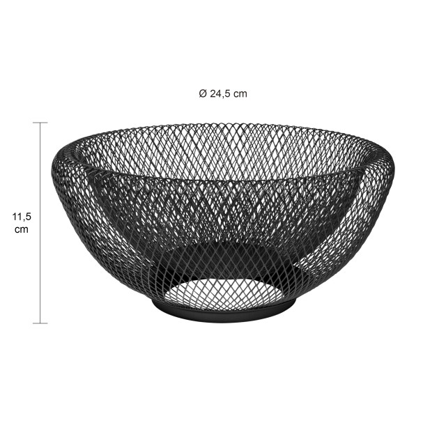 QUVIO Fruitschaal metaal mesh - 1395507 large