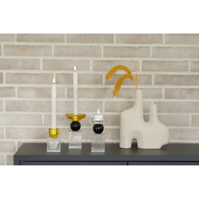 QUVIO Vaas – organische vorm – keramiek – zandkleur 2927298 large