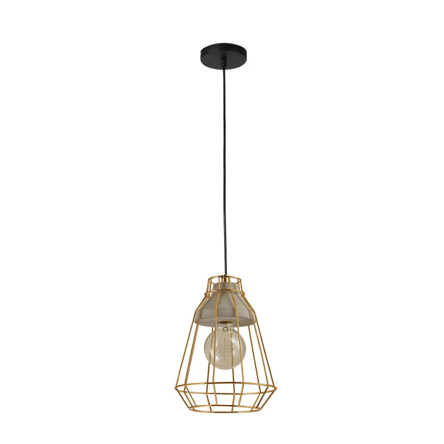 QUVIO Hanglamp beton en staal quv5096l-gold 1395208 large