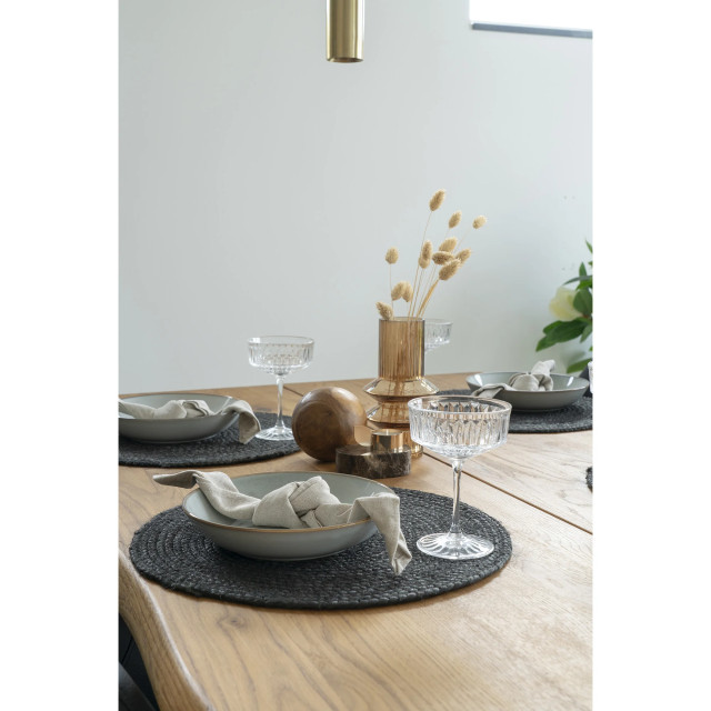 Krumble Ronde placemats – set van 4 – jute – ø38 cm – 2927285 large