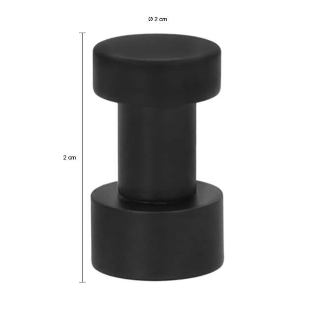QUVIO Wandhaak knop metaal - 2180345 large