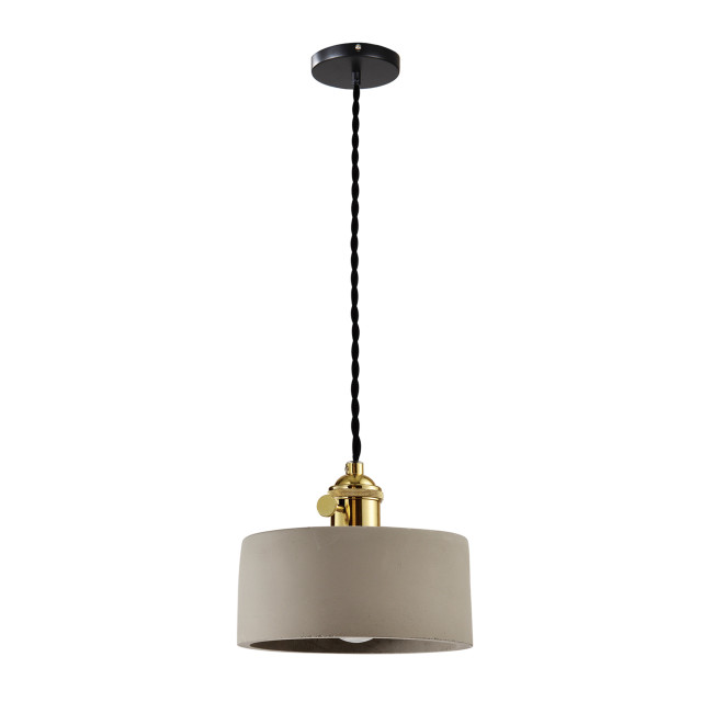 QUVIO Hanglamp cilinder rond quv5093l-grey 1395205 large