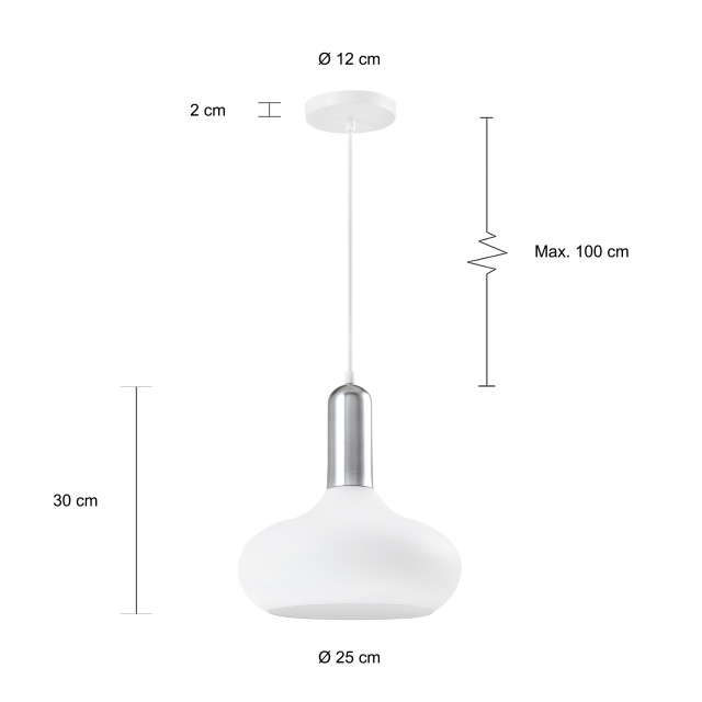 QUVIO Hanglamp rond quv5120l-white 1540300 large