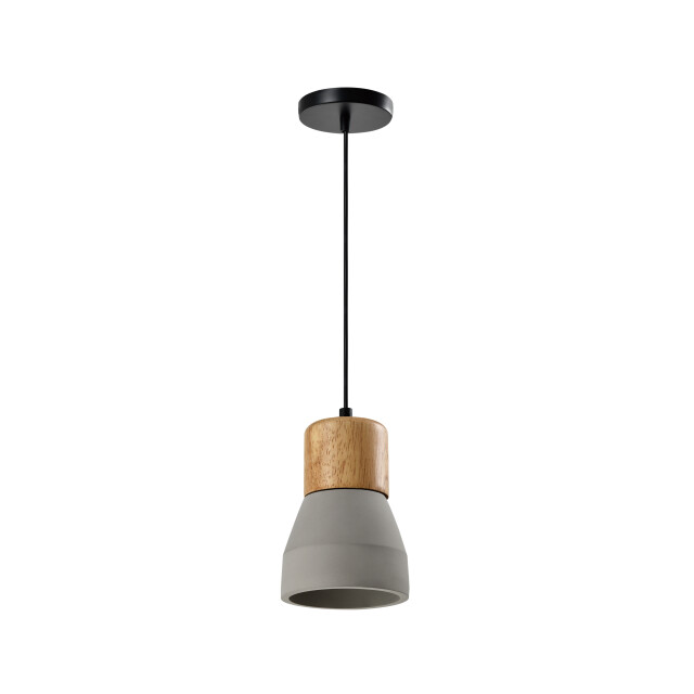 QUVIO Hanglamp langwerpig beton met hout quv5144l-grey 1540314 large