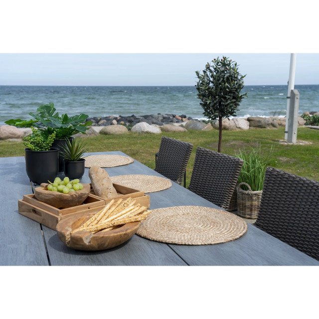 Krumble Ronde placemats – set van 4 – jute – rond ø38 cm naturel 2927090 large