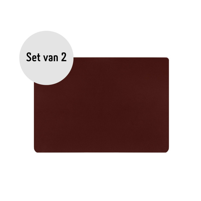 Krumble Placemat pu leer bordeaux set van 2 2619198 large