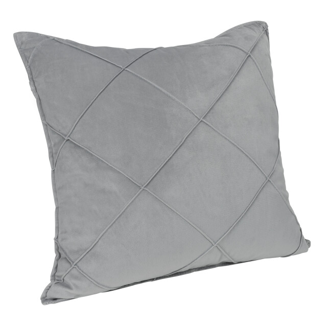 QUVIO Kussenhoes met ruit patroon 50 x 50 cm fluweel - 1849006 large