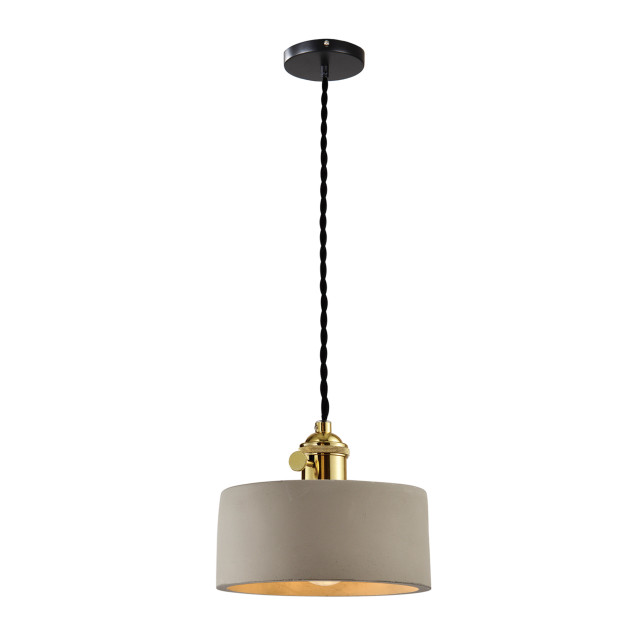 QUVIO Hanglamp cilinder rond quv5093l-grey 1395205 large